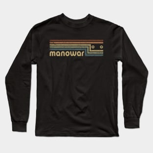 Manowar Cassette Stripes Long Sleeve T-Shirt